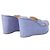 Wedge in pelle Sergio Rossi Blu Marrone chiaro - vista 3