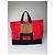 Vintage Marni Canvas Tote Bag Rot Schwarz Braun - Ansicht 13