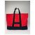 Vintage Marni Canvas Tote Bag Rot Schwarz Braun - Ansicht 2