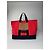 Vintage Marni Canvas Tote Bag Rot Schwarz Braun - Ansicht 5