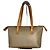 Triomphe Céline Vintage Celine Paris Monogramm Lederhandtasche Beige Braun