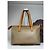 Triomphe Céline Vintage Celine Paris Monogramm Lederhandtasche Beige Braun - Ansicht 11