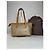 Triomphe Céline Vintage Celine Paris Monogramm Lederhandtasche Beige Braun - Ansicht 2