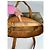 Triomphe Céline Vintage Celine Paris Monogramm Lederhandtasche Beige Braun - Ansicht 7