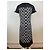 Vintage Courreges Abstraktes Kleid Schwarz Weiß M - Ansicht 3