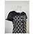 Vintage Courreges Abstraktes Kleid Schwarz Weiß M - Ansicht 4