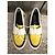 Mocassini Adieu Paris Type 174 in pelle nera Nero Bianco Giallo - vista 4
