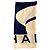 Foulard in seta blu e bianco di Chanel con logo - vista 4