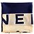 Foulard in seta blu e bianco di Chanel con logo - vista 5