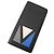 Brazza Louis Vuitton Taiga V-Shape Long Wallet Black Blue