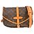 Borsa Saumur Louis Vuitton in tela Monogram 30 Marrone