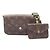 Borsa a Spalla Multi Pochette Felicie di Louis Vuitton Marrone Verde Monogramma