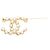 Spilla placcata in oro Chanel Coco Mark Bianco D'oro - vista 2