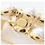Spilla placcata in oro Chanel Coco Mark Bianco D'oro - vista 3
