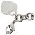 Bracciale charm con tag a forma di cuore Tiffany & Co. - vista 3