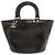 Borsa a mano perforata Coco Mark di Chanel Nero