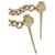 Orecchini a perno Chanel Chain Coco Mark D'oro  - vista 4