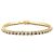 Autre Marque Bracciale a linea in oro giallo e diamanti.