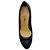 Pumps in pelle trapuntata Chanel nera / argento con logo CC Nero - vista 4