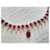 Collana Swarovski CRY/RUBY cristalli rubino e bianchi Argento  - vista 2