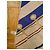 Foulard Gucci a righe blu e bianche con corda Bianco Multicolore - vista 3