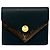 Louis Vuitton Tri-Fold Leather Wallet Black