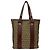 Fendi Zucchino FF Pattern Canvas Leather Tote Bag Brown - view 3