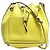 Michael Kors Neon-gelber Leder-Eimerbeutel