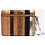 Proenza Schouler Clutch in pelle esotica a righe marrone - vista 3