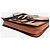 Proenza Schouler Clutch in pelle esotica a righe marrone - vista 4