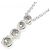 Autre Marque Collana in diamante K18WG Argento - vista 4