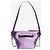 Attico Borsa a tracolla in satin viola - vista 2