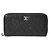 Cartera larga de cuero negro Camelia de Chanel