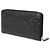 Cartera larga de cuero negro Camelia de Chanel - vista 3