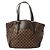 Bolso de Hombro Louis Vuitton Damier Verona MM Ébano Damier ebene