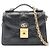 Borsa a mano piccola in pelle matelassé GG nera di Gucci Nero