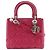 Dior Rosa Medio Cannage Lady Dior in Pelle di Agnello