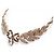 NEUE VINTAGE YVES SAINT LAURENT HALSKETTE ROTER RUBINSTEIN STRASS Golden - Ansicht 2
