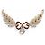NEUE VINTAGE YVES SAINT LAURENT HALSKETTE ROTER RUBINSTEIN STRASS Golden - Ansicht 3