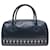 VINTAGE SAC A MAIN YVES SAINT LAURENT BOWLING LOGO Y CUIR ETUI A CLES BAG Bleu Marine  - vue 2
