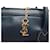 VINTAGE SAC A MAIN YVES SAINT LAURENT BOWLING LOGO Y CUIR ETUI A CLES BAG Bleu Marine  - vue 9