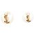 Yves Saint Laurent NUOVE ORECCHINI SAINT LAURENT 691563 CASSANDRE PERLE D'ORO