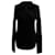 Versace geripptem, gedrehtem Pullover aus schwarzer Wolle  - Ansicht 1