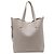 Bolsa de compras N/S Saint Laurent em couro bege - vista 4