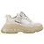 Baskets Balenciaga Triple S à semelle transparente en polyester blanc - vue 2