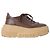 Sneakers platform Nexus Casadei in pelle marrone Rosso