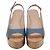 Sandalo con zeppa Riveria Slingback di Stuart Weitzman in pelle blu - vista 2