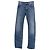 Jeans de denim desbotado Ganni em algodão azul claro