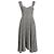 Staud Inda Midi Kleid aus grauem Polyester