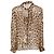 Edge Céline Blusa con lazo Celine en seda estampada de animal Impresión de pitón - vista 3